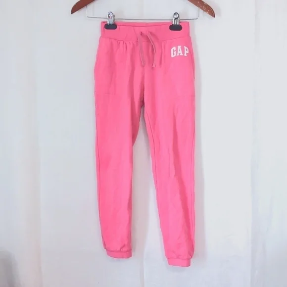 Gap Kids Neon Pink Jogger Sweatpant Size Medium - Picture 1 of 5